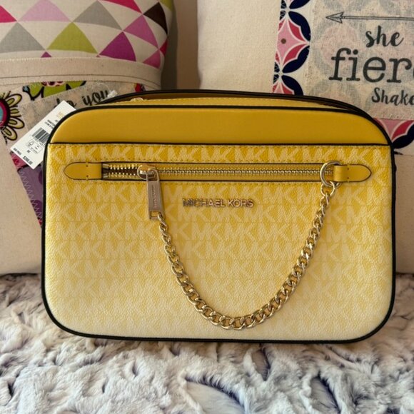 NWT MICHAEL KORS Ombre Signature Logo Crossbody Bag - Picture 1 of 6
